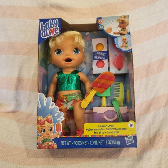 Baby Alive Sunshine Snacks - Blonde Hair nib - Picture 4 of 6